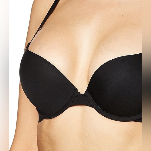 NWT DKNY Women's Classic Cotton Custom Lift Bra - 32C black - Picture 2 of 7